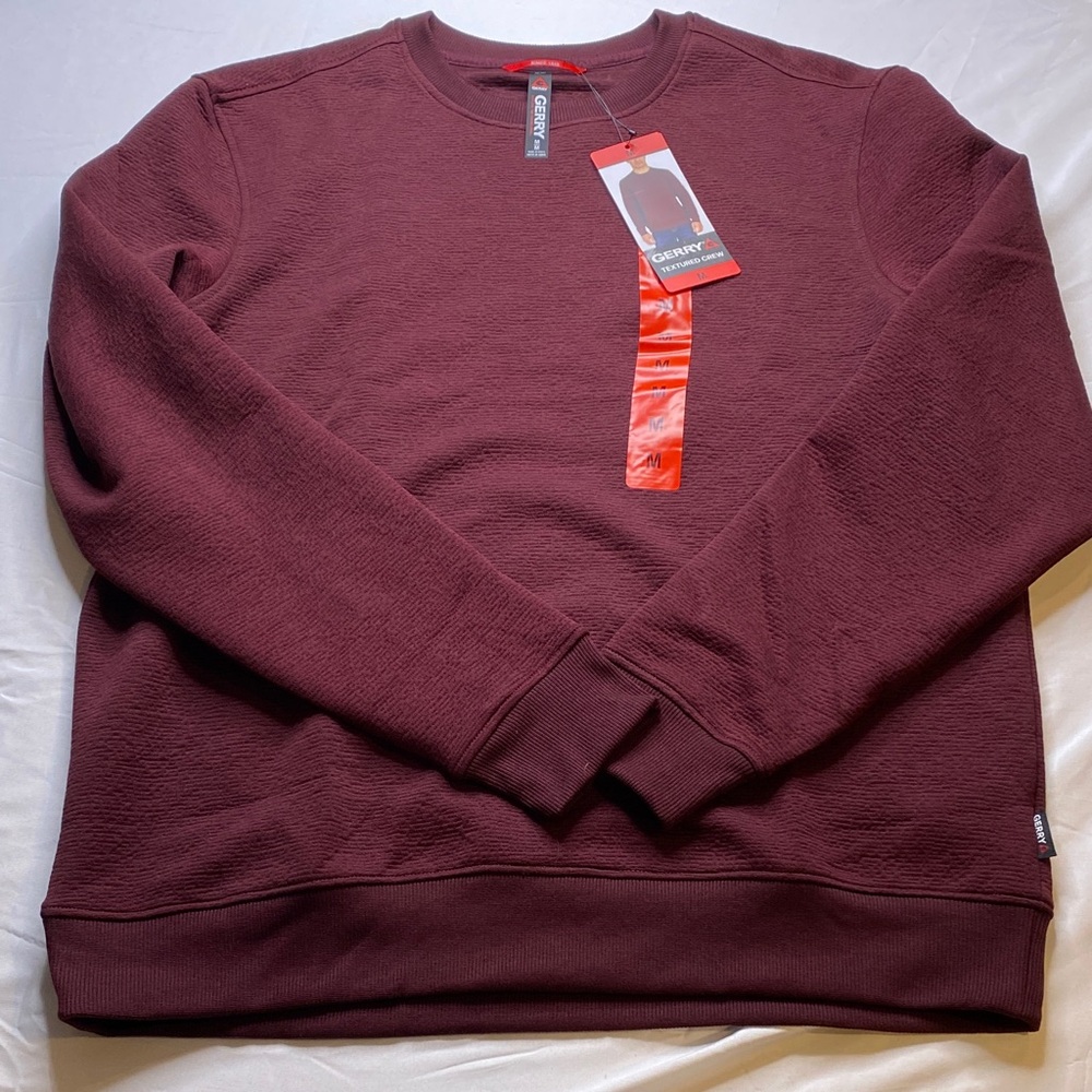 Gerry Men's Burgundy Crewneck Sweater